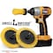 Drill Brush Power Scrubber By Useful Products 5 in W 5 in L Brush, Yellow Y-EES-1L-QC-DB - alternate 2